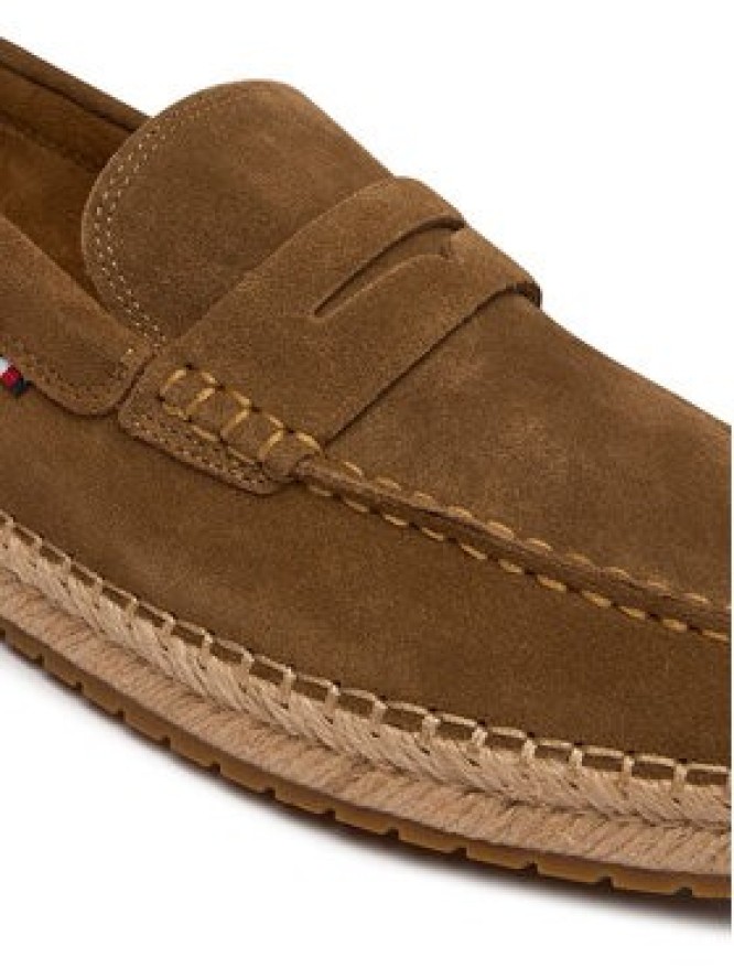 Tommy Hilfiger Espadryle Flexible Hilfiger Sde Espadrille FM0FM05794 Brązowy