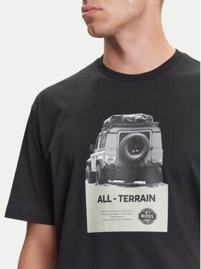 BOSS T-Shirt Te_Wagon 50546958 Czarny Relaxed Fit