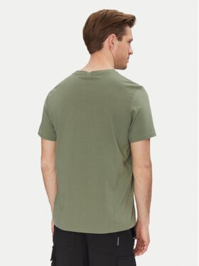 Moose Knuckles T-Shirt Duluth M15MT759 Zielony Regular Fit