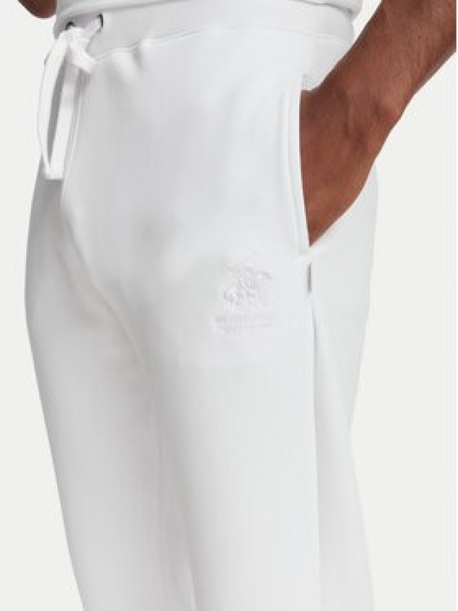 Beverly Hills Polo Club Spodnie dresowe M6340B Biały Regular Fit