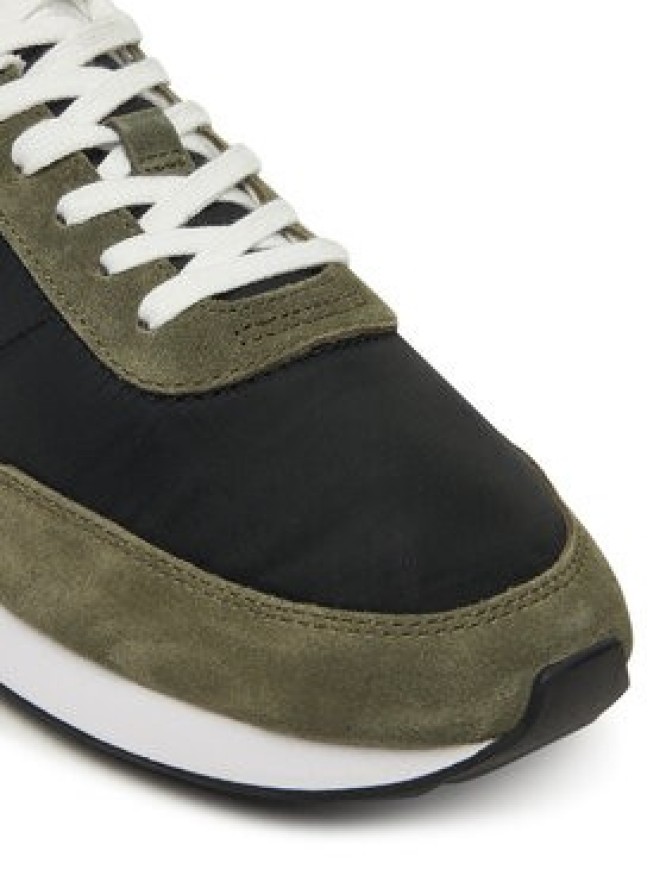 Calvin Klein Sneakersy Retro Runner Ess Mix Mat YM0YM01361 Czarny