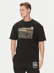 HUGO T-Shirt Daveley_RB 50545125 Czarny Regular Fit