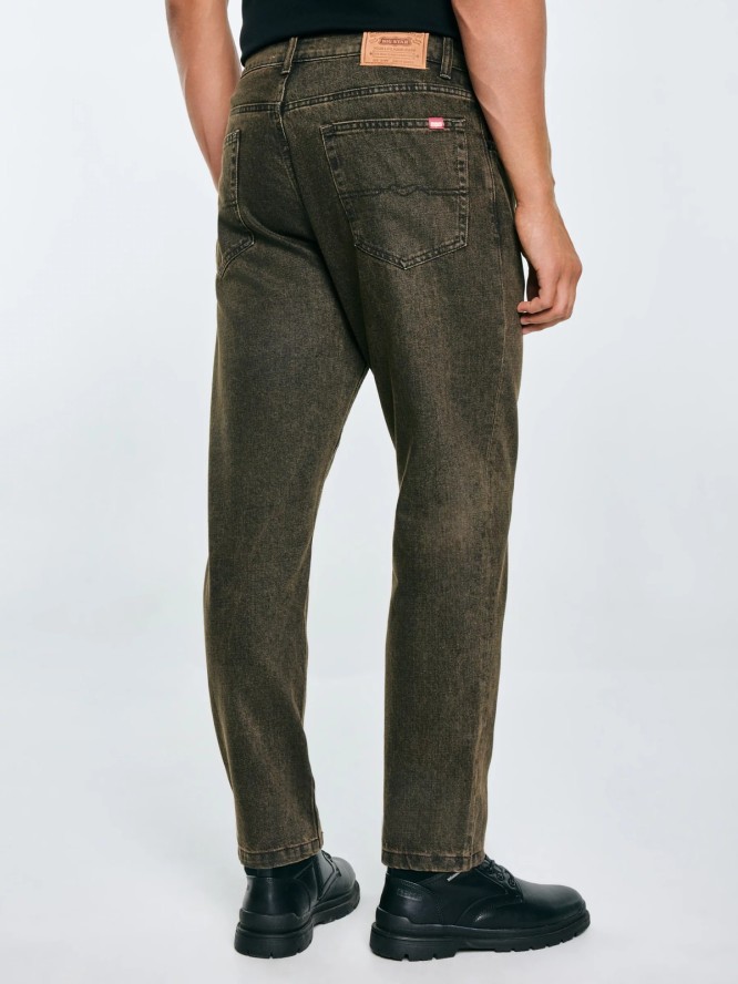 Jeansy męskie z kolekcji Authentic brązowe Ates 888