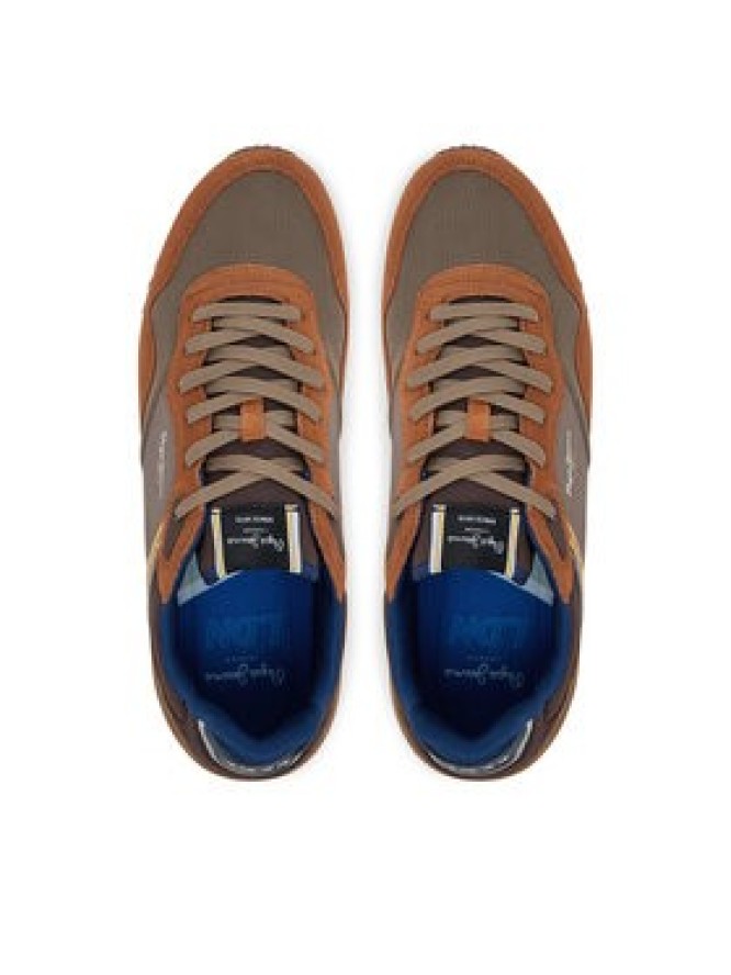 Pepe Jeans Sneakersy London Brick PMS400011 Brązowy