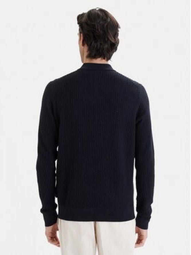 Bugatti Sweter 7100-15532E Granatowy Regular Fit