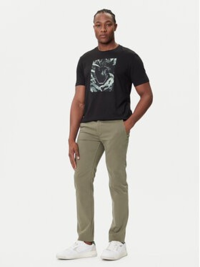 BOSS Chinosy 50510933 Zielony Slim Fit