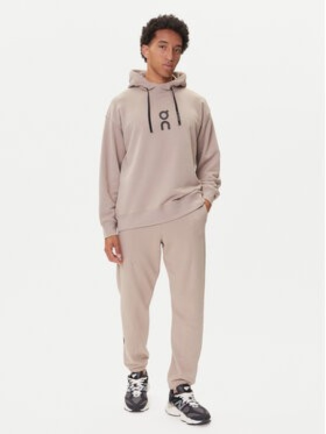 On Bluza Club Hoodie 1ME1003 Beżowy Relaxed Fit