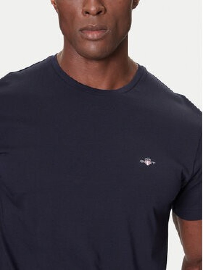Gant T-Shirt 2004080 Granatowy Regular Fit