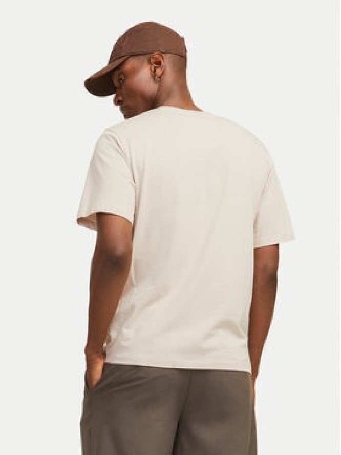 Jack & Jones T-Shirt Corp Logo 12151955 Beżowy Regular Fit