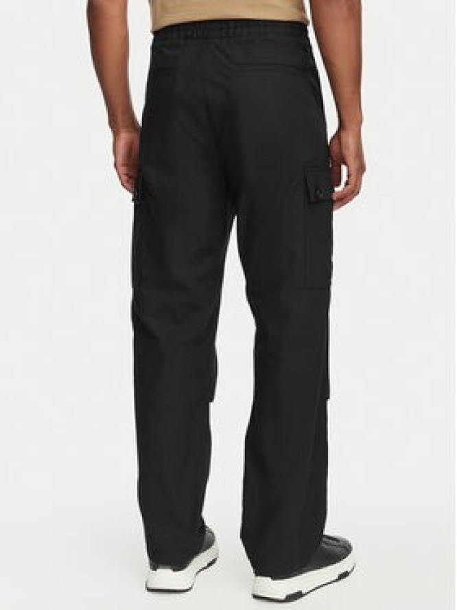 HUGO Spodnie cargo Carlos261 50559453 Czarny Straight Fit