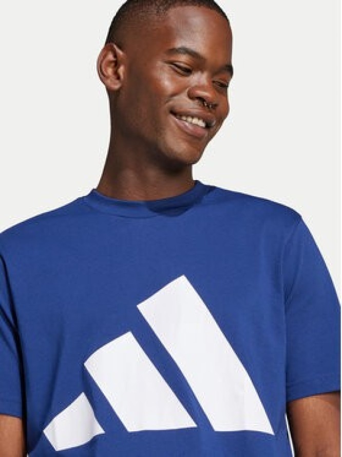 adidas T-Shirt Essentials Big Logo JE8940 Granatowy Regular Fit