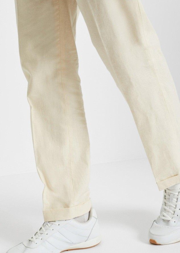 Garnitur z przewiewnej mieszanki lnu (komplet 2-cz.), regular fit