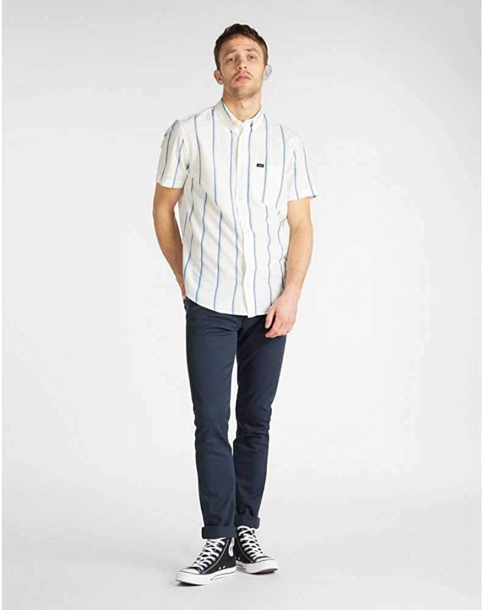 MĘSKA KOSZULA LEE BUTTON DOWN SS REGULAR FIT SUMMER GREEN L886DHNK 112123628