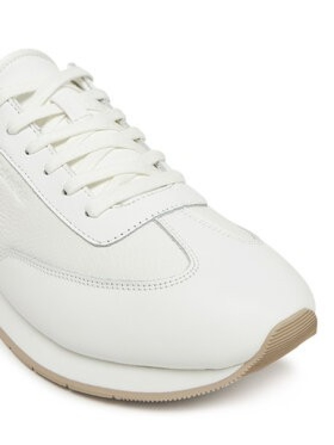 Calvin Klein Sneakersy Low Top Lace Up Tmbl Lth HM0HM01804 Biały