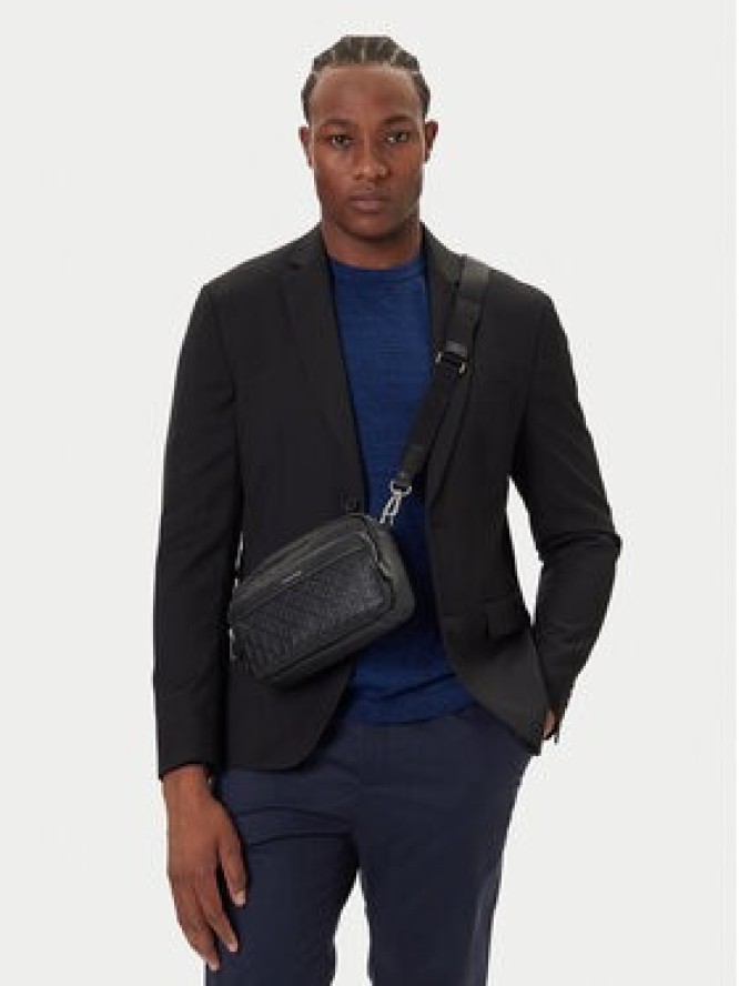 Calvin Klein Saszetka Emblem Emboss Camera Bag LV04D3203G Czarny