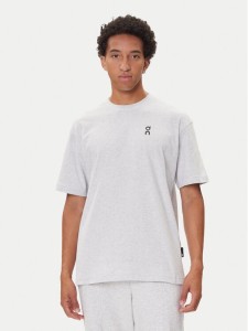 On T-Shirt Club-T 1ME1005 Szary Relaxed Fit