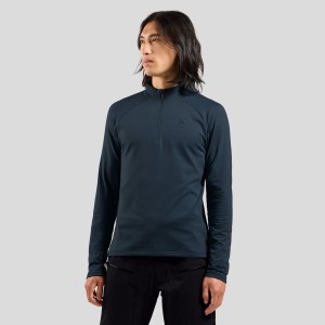 Bluza techniczna męska ODLO Essential Light Mid Layer z krótkim zamkiem