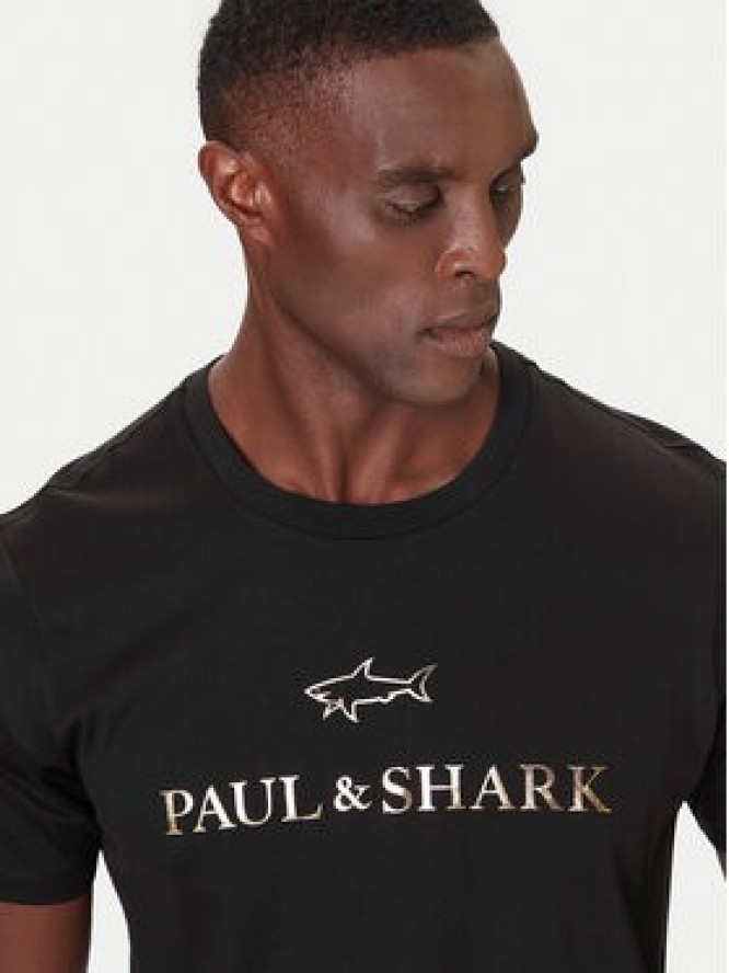 Paul&Shark T-Shirt 99311007 Czarny Regular Fit