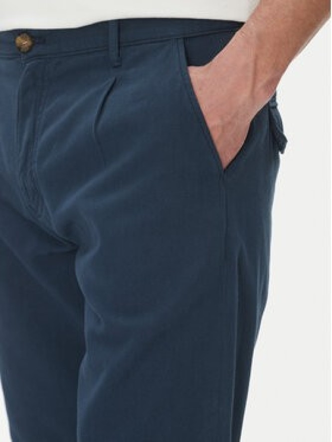 La Martina Szorty materiałowe Vics MAB004 TL147 Granatowy Regular Fit