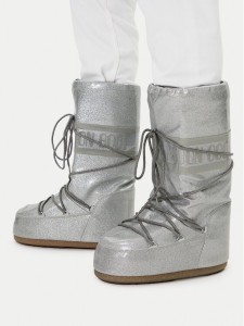 Moon Boot Śniegowce Icon Glitter 80D1402850 Srebrny
