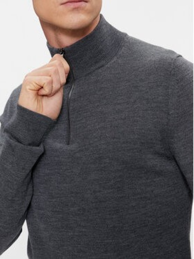 Calvin Klein Sweter K10K110421 Szary Regular Fit