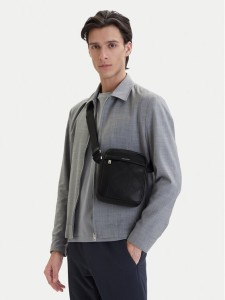 Calvin Klein Saszetka Emblem Aop Emboss Reporter LV04D3331G Czarny