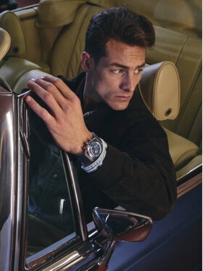 Timex Zegarek Q Diver Inspired Chronograph TW2Y36100 Granatowy