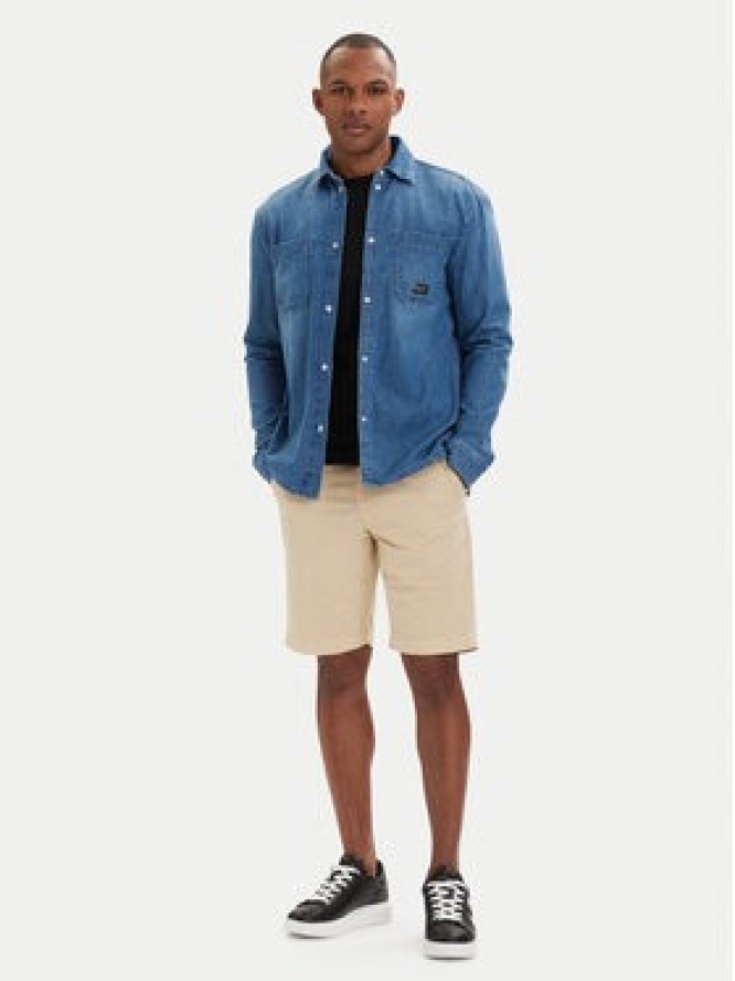 KARL LAGERFELD Koszula jeansowa 605903 562876 Niebieski Regular Fit