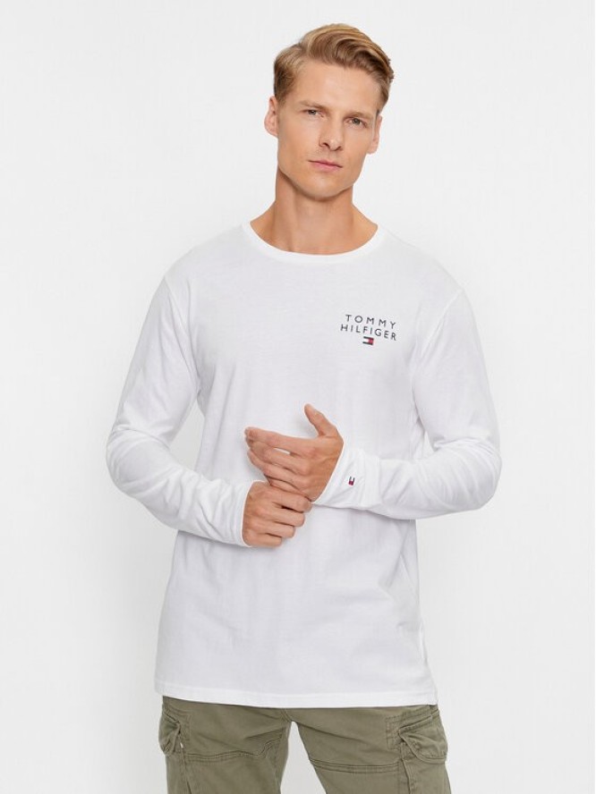 Tommy Hilfiger Longsleeve UM0UM02984 Biały Regular Fit