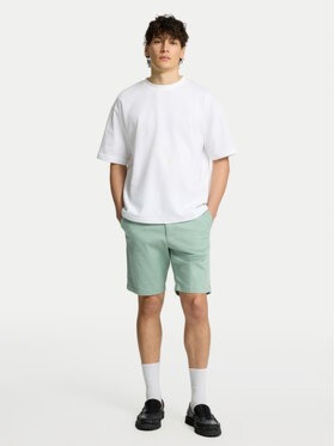 Selected Homme Szorty materiałowe Miles 16092329 Zielony Slim Fit