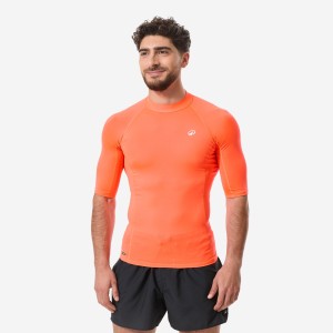 Top UV surfingowy męski Decathlon 100 krótki rękaw