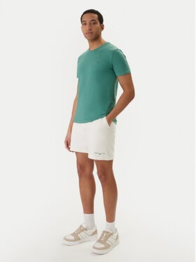 Tommy Jeans Szorty sportowe Contrast Linear DM0DM22697 Biały Regular Fit