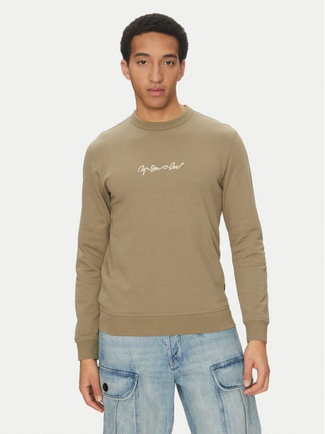 G-Star Raw Bluza G-Script D26407-D257 6057 Khaki Regular Fit