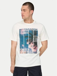 Only & Sons T-Shirt Magdy 22029454 Biały Regular Fit