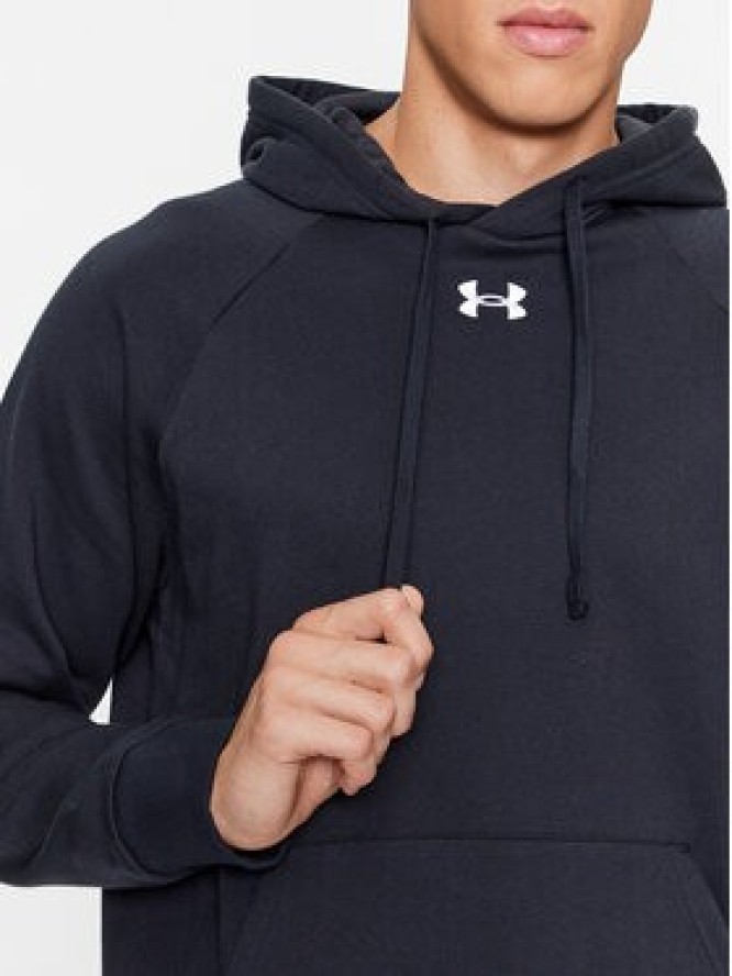 Under Armour Bluza Ua Rival Fleece Hoodie 1379757 Czarny Loose Fit