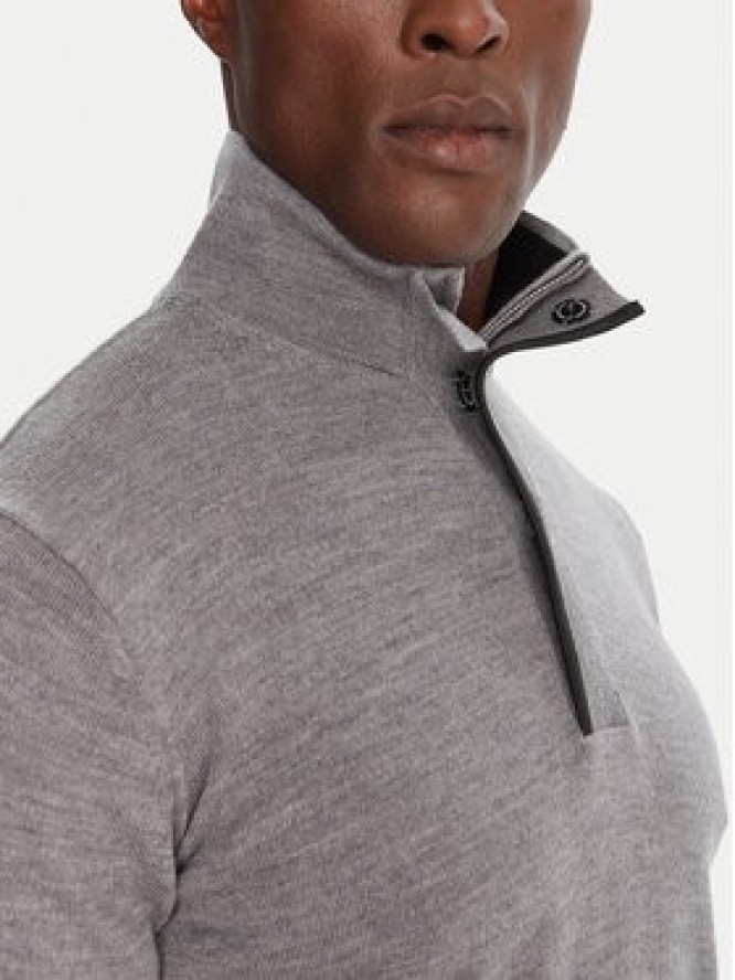 KARL LAGERFELD Sweter 655005 554399 Szary Slim Fit