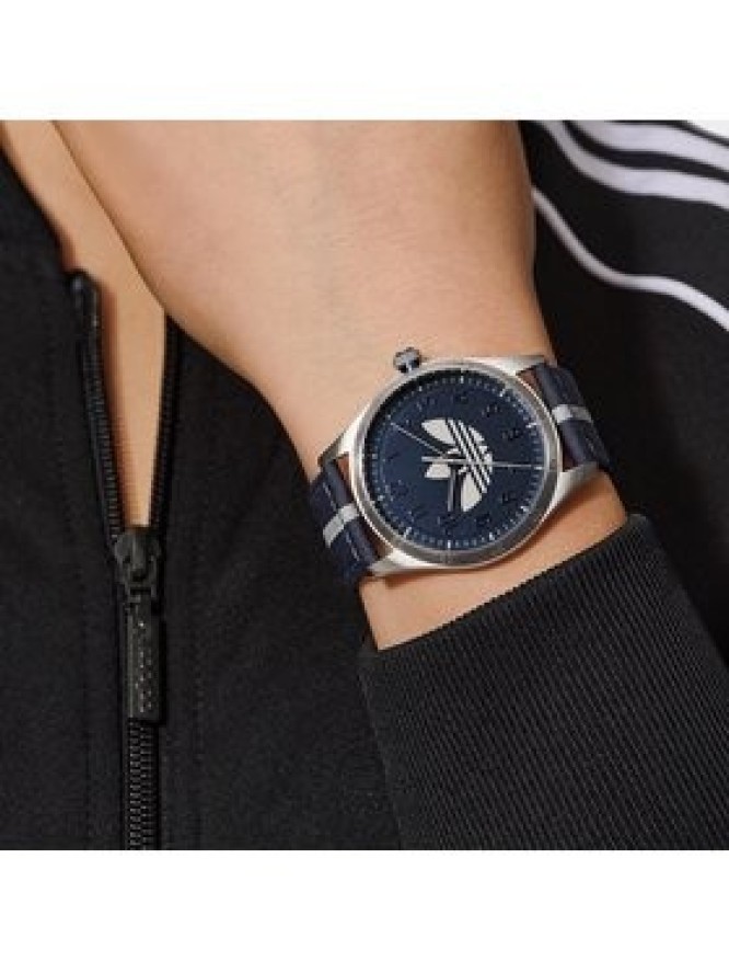 adidas Originals Zegarek Code Four Watch AOSY23041 Srebrny