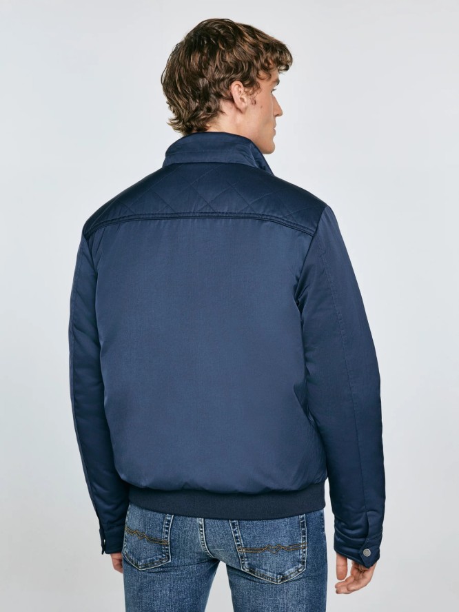 Kurtka męska typu harrington ocieplana granatowa Kye 403