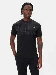 Lacoste Koszulka techniczna TH4782 Czarny Regular Fit