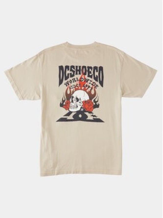 DC Shoes T-Shirt Defiant Tees ADYZT05309 Beżowy Regular Fit