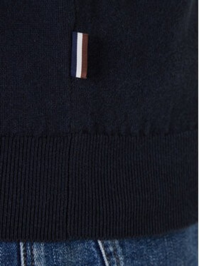 Bugatti Sweter 7600-85520D Granatowy Regular Fit