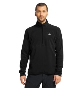 HAGLOFS Bluza męska Pollux Half Zip Fleece black-M