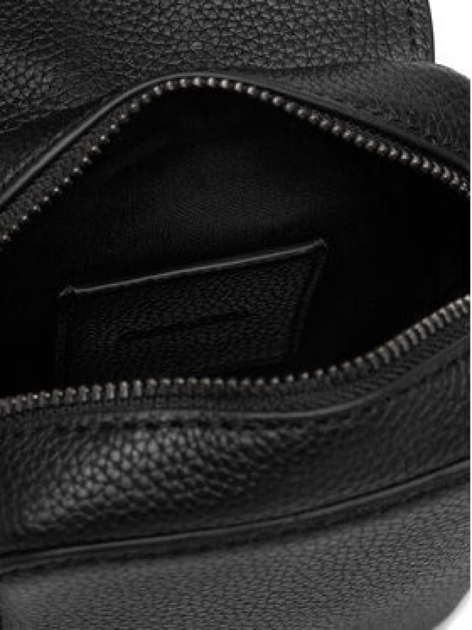 Calvin Klein Saszetka Leather Slim Flap Reporter LV04D3323G Czarny