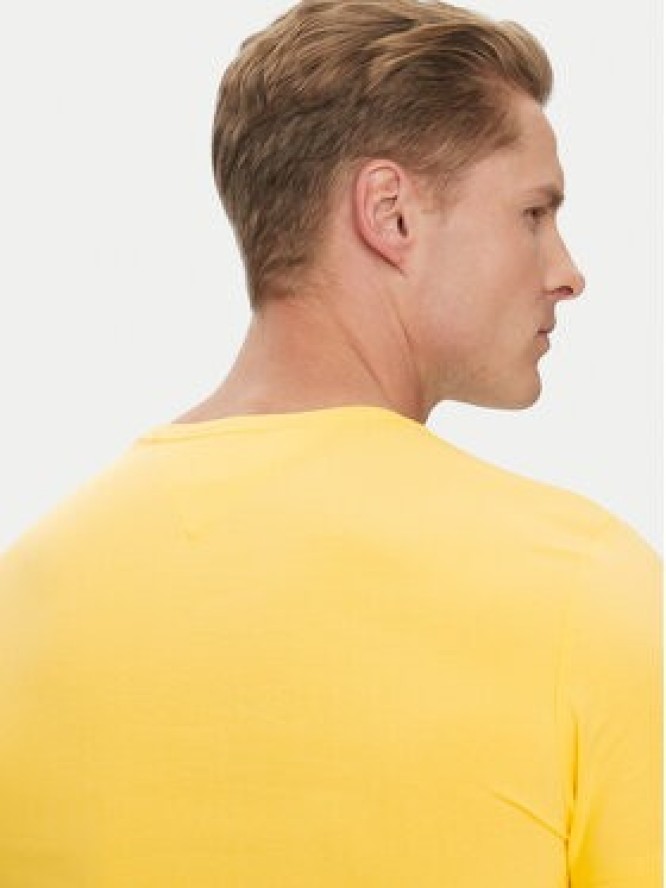 Tommy Hilfiger T-Shirt MW0MW10800 Żółty Slim Fit