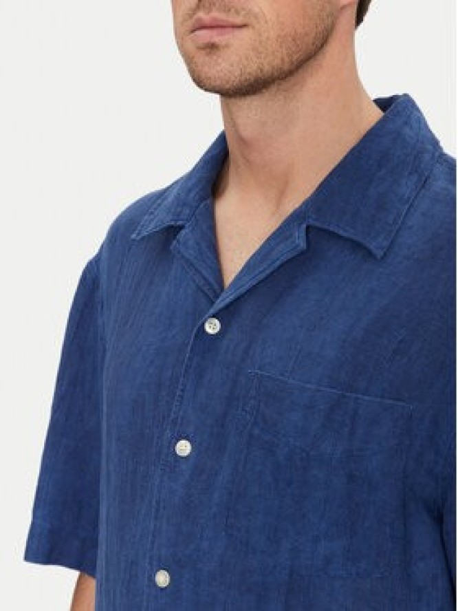 Gant Koszula 3250062 Niebieski Relaxed Fit