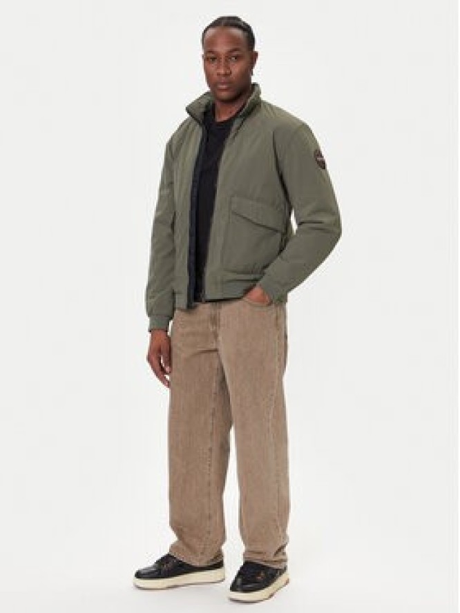 Napapijri Kurtka bomber A-Giovi NP0A88U2 Zielony Regular Fit