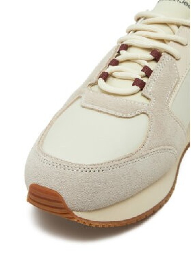 Calvin Klein Jeans Sneakersy Retro Sock Runner Mg YM0YM01152 Beżowy