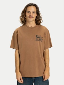 DC Shoes T-Shirt Parts Dep EDYZT04366 Brązowy Regular Fit