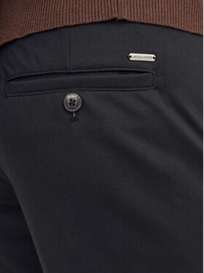 Jack & Jones Chinosy Marco 12237523 Czarny Slim Fit