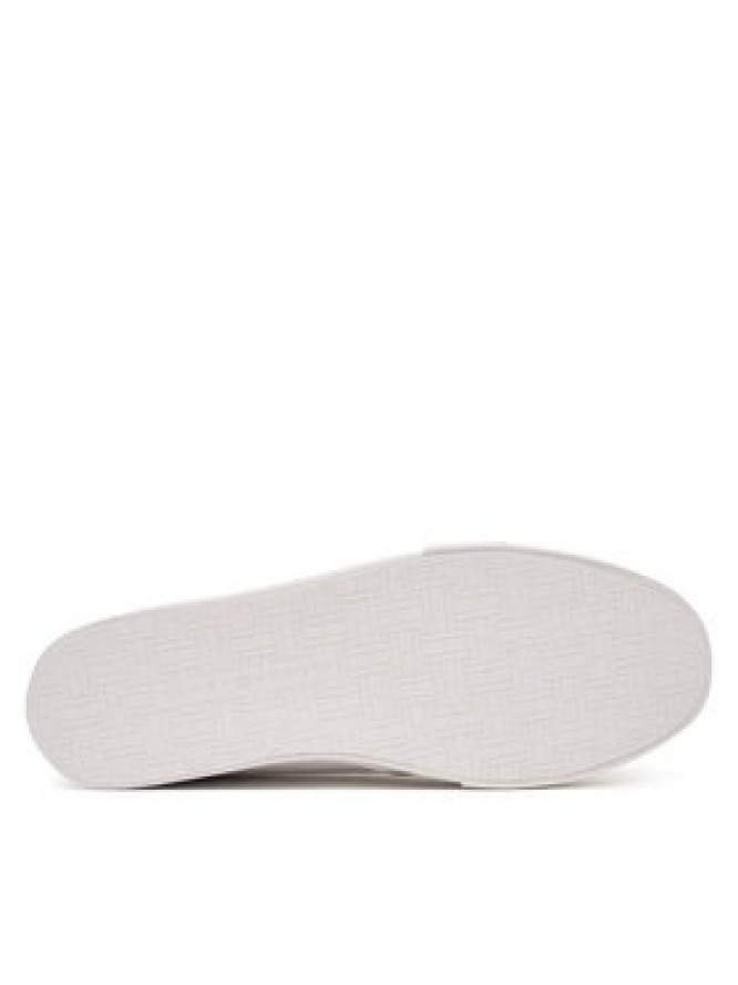 Tommy Hilfiger Sneakersy Signature Midsole Lace-Up Trainers With Leather FM0FM05814 Biały